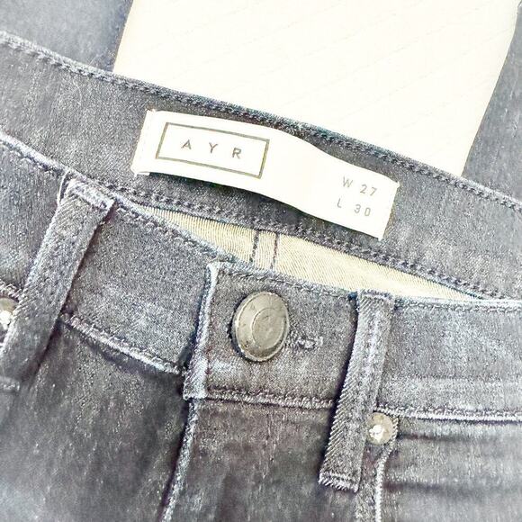 AYR The Skinny Jacs Jean Dark Wash Zip Fly Denim Size 27 x 30 - Picture 9 of 10